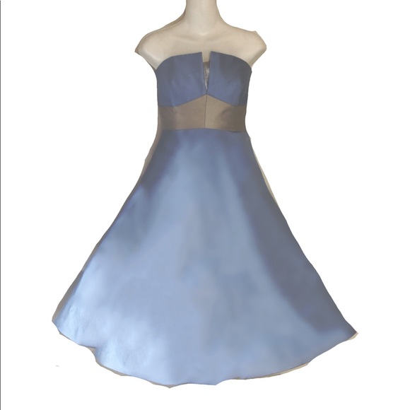 Luly Yang Couture Strapless Silk Full Skirt Dress - Picture 7 of 8